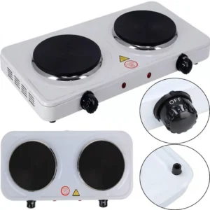 Double Electric Hot Plate Cooker 2000W (Model JK-2020A)